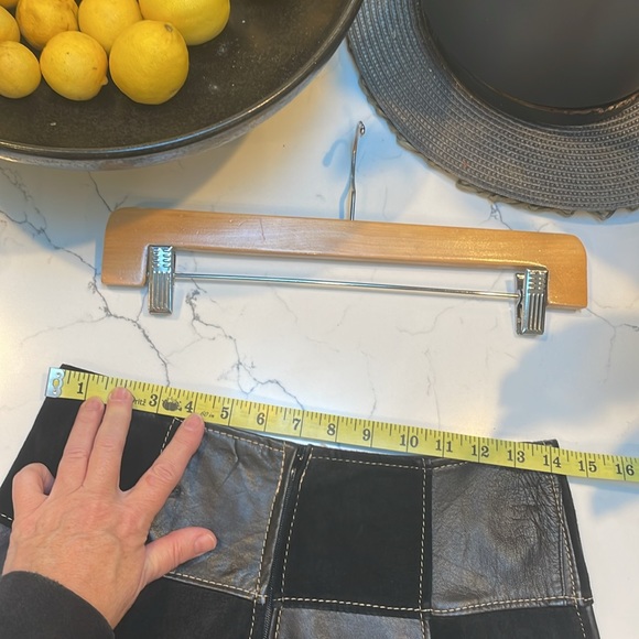 Black patchwork A line skirt - Picture 4 of 5